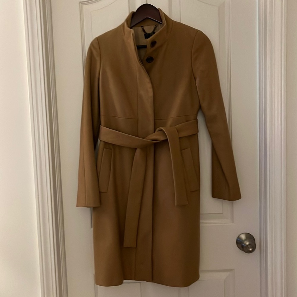 J. Crew camel coat size 4